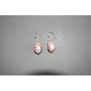 Ugler - HOT øreringe rosa