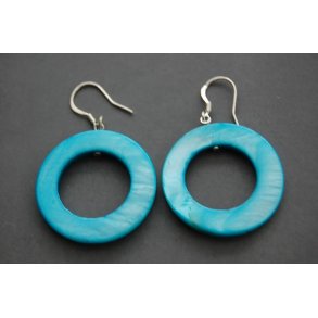 SHELL ROUND ØRERING TURKIS