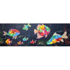 SOLGT Rush Hour 40x120 - find de mange skjulte dyr i fiskene