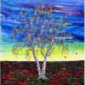 Optimisme 80x80  - find de gemte ord/livsvrdier i trkronen