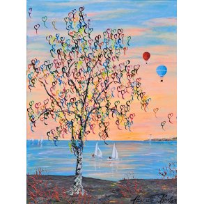 SOLGT At rejse er at leve 40x30 cm