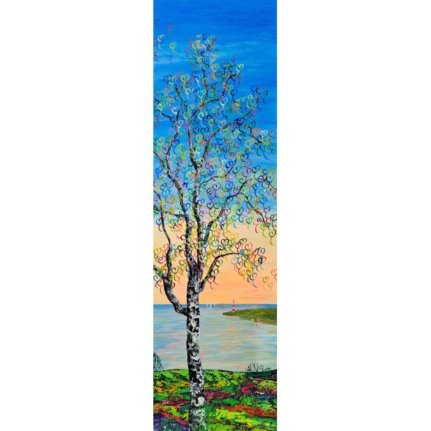 Indtryk 120x35 cm - find ordene i trkronen