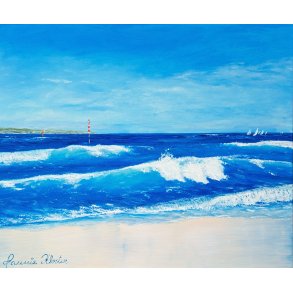 Livet ved havet 50x60 cm