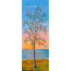 Mellem himmel og jord 100x40 cm