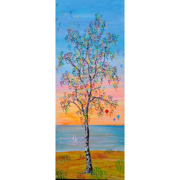 Mellem himmel og jord 100x40 cm