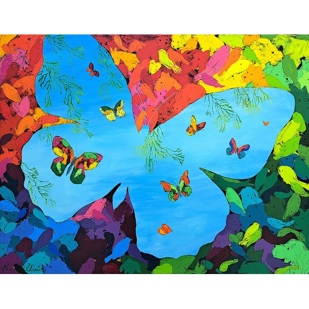 Sommerstemning 70x90 - find de mange gemte dyr