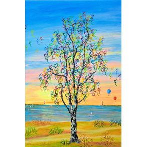 Livet, det er livet v�rd 60x40 - find ord gemt i tr�kronen