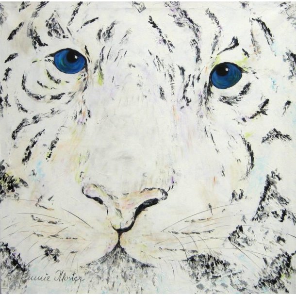 Snow Tiger 120x120 cm