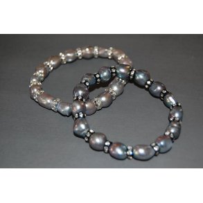 SILVER/BLUE PEARL PAIR