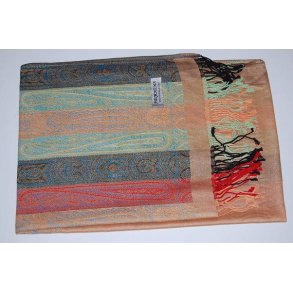 SAFARI - camel farvet trklde - sjal